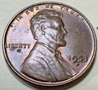 1953 D Lincoln Cent Wheat Penny 5854N