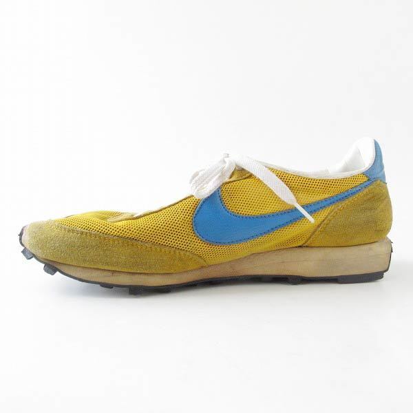 NIKE LDV running shoes Yellow x Light Blue US10.5 Made in USA 70s