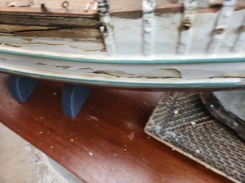 Large Antique Schooner Pond Yacht For Restoration - Foto 11 di 15