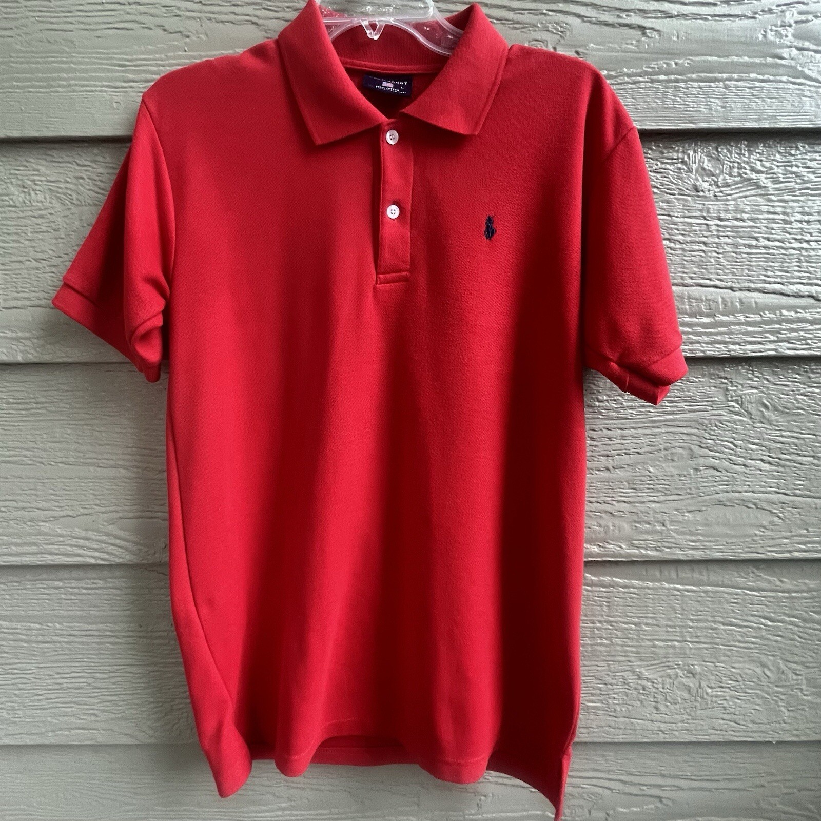 Polo Sport Ralph Lauren RLX Sport Rosso Golf Camicia Pony Cotone Uomo Grande 39” Petto