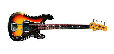 James Jamerson's 1962 Fender Precision Bass Guitar Greeting Card, DL size