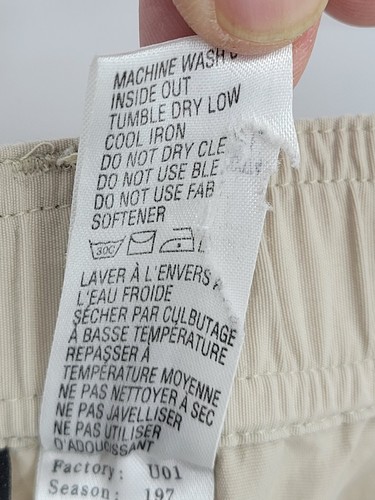 North Face Pants Womens Large Tan Convertible Zip Off Short Outdoor Hiking - Picture 5 of 8