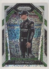 2020 Panini Prizm White Sparkle Prizm Justin Haley #33 nd3