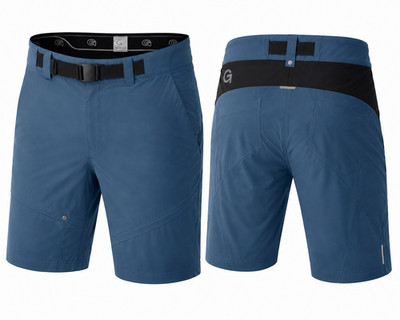 Gonso Herren Bike Shorts Blau MTB Fahrradhose Outdoor Stretch mit Innenhose