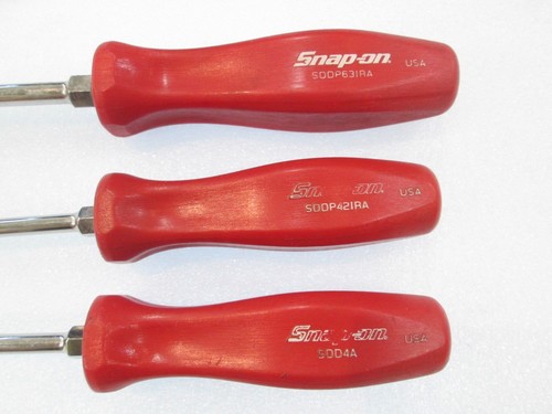 Snap-on Tools USA SDDX70AR RED HARD HANDLE 6 Piece Combination Screwdriver Set - Foto 4 di 6
