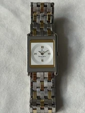 Tiffany Logo Concord Delirium Ladies Quartz Two-Tone Watch 