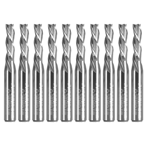 3/16" Dia. 3 Flute Downcut Endmill CNC 10 Pack 1/4" Shank - Yonico 32313-SC-10PK