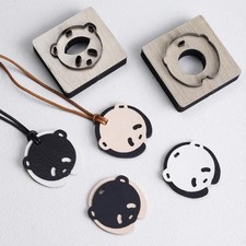 Animal Panda Keychain Pendant Leather Cutting Die Punch for DIY Craft Durable
