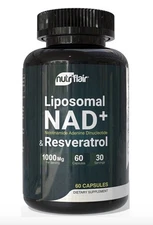 NAD+ Supplement (500Mg of 95% Pure NAD+ per Serving, 60 ct)