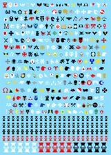 Warhammer 40k Inquisition Deathwatch 238+ Chapters Mix Custom Transfer Sheet A5