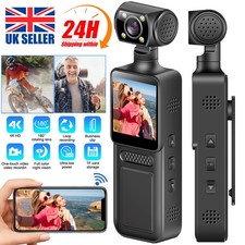 HD 4K Pocket Action Camera 180° Rotation WiFi Vlog Camera Handheld Sports Cam DV