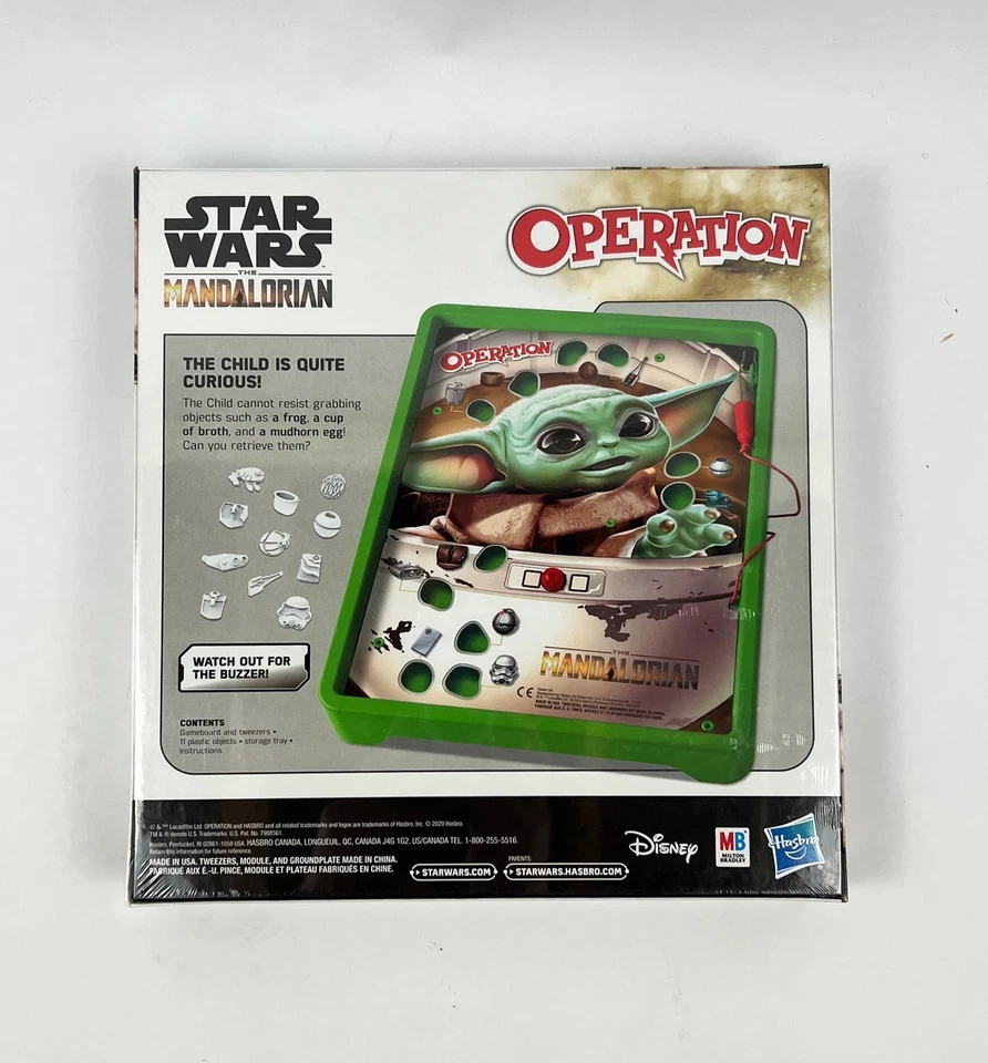 Star Wars Mandalorian Operation Board Game The Child Baby Yoda Disney Hasbro NEW - Image 2 of 4