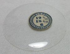 GLASS POCKET WATCH CRYSTAL WATCHMAKER SIZE 19 9/16 H 6 REPLACEMENT PART 455