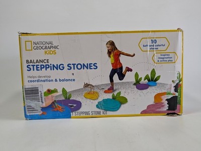 National Geographic Stepping Stones Kids 10 Floor Lava River Balance Game Toy