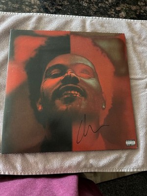 The Weeknd After Hours Deluxe 2LP Vinyl Limited Autograph Signed Record