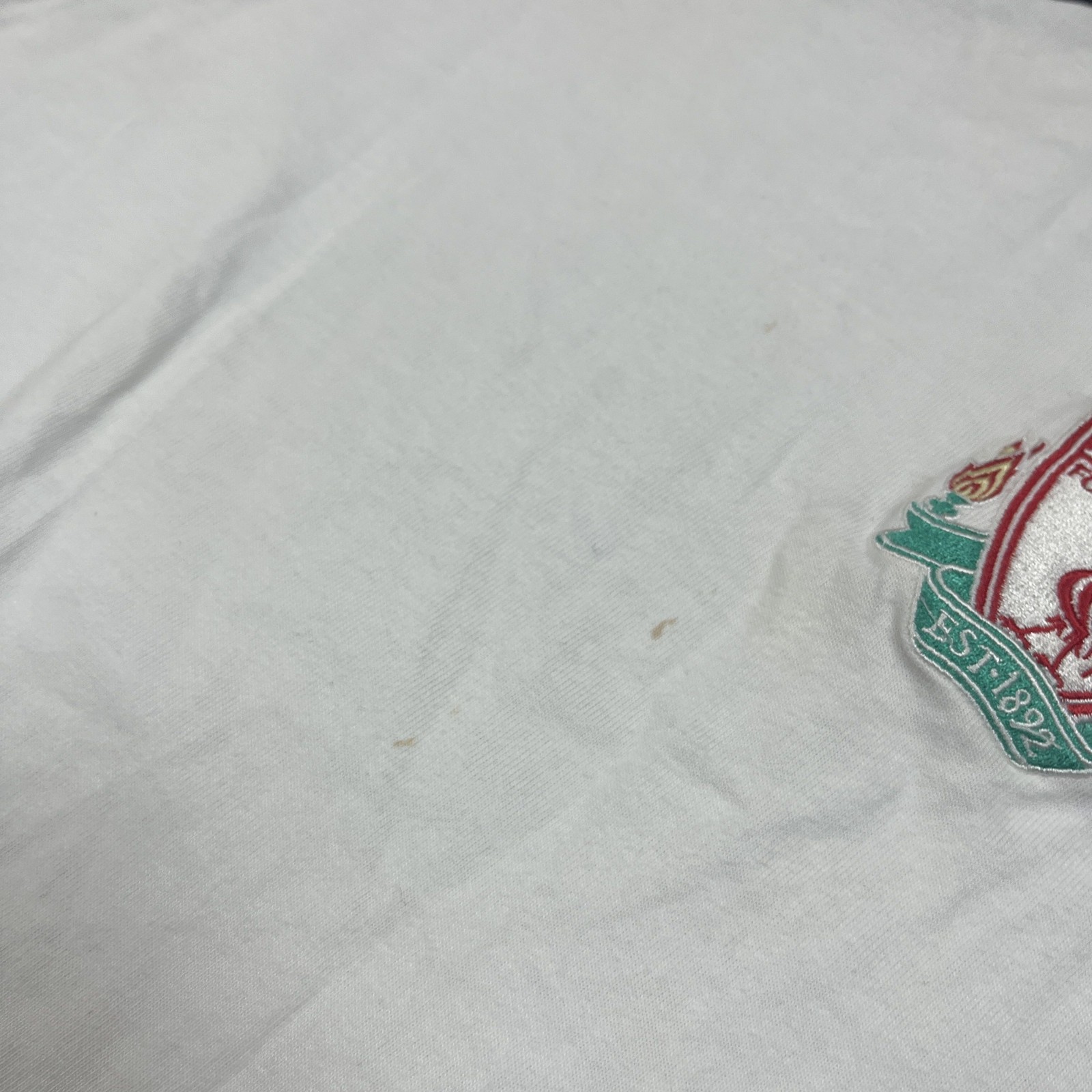 White Red Liverpool FC 2007 /08 Adidas Carlsberg Cotton T Shirt Top - Large image 6