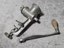 Vintage Cast Iron Wards Table Mounted Meat Gr...