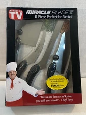 NEW Miracle Blade III 11 Piece Perfection Series Knife Kitchen Set (Box Damage)