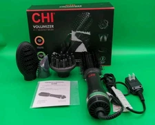 CHI Volumizer 4 In 1 Blowout Brush & Hair Dryer Silky Smooth Hair Black CA7557