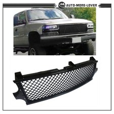 Front Bumper Glossy Black Grill For Silverado Tahoe Suburban 1999-200200-06