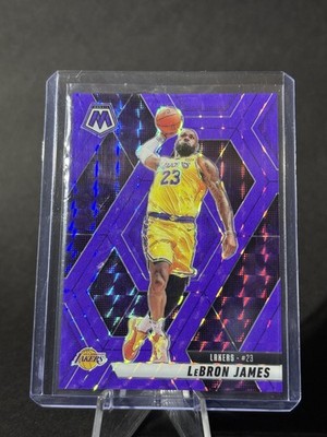 2024-25 Panini Mosaic LeBron James Fluorescent Purple Prizm /249 #180 Lakers SSP