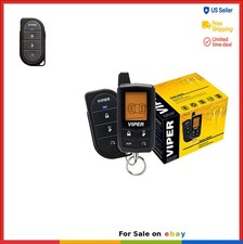 Car Security System 2-Way Remote 1320 Foot Range Code-Hopping Blue LED Alarm