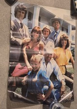 Vtg 1980 Dallas TV Ewing Family  20x27.5 Inch Promo Poster