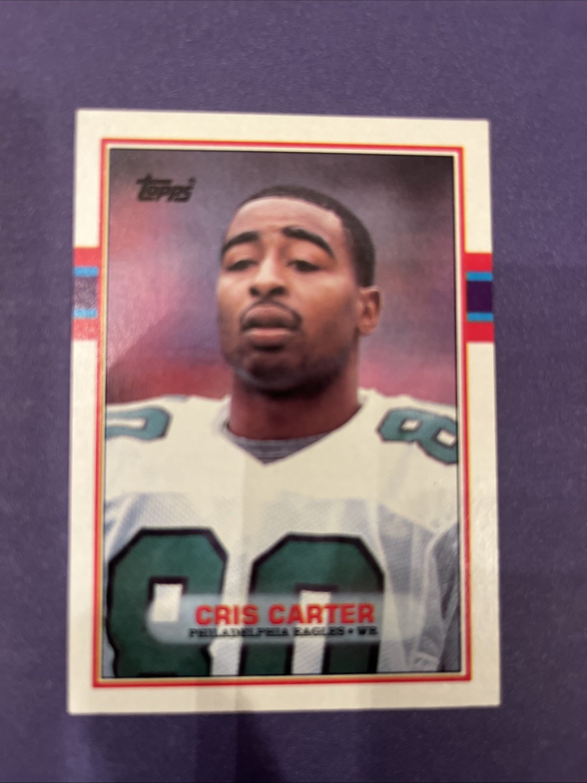 1989 Topps - Cris Carter #121 (RC) Philadelphia Eagles