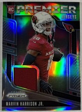 2024 Panini Prizm Marvin Harrison Jr. Premier Jerseys Rookie Relic Silver PJ-MHJ
