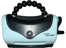 Sizzix Texture Boutique Blue Embossing Machine Purse Style Crafts