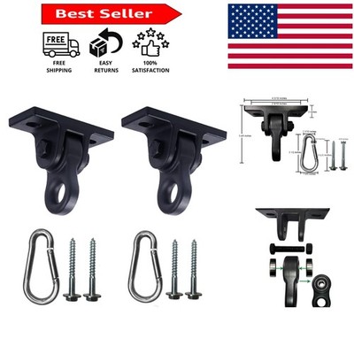 Heavy Duty Aluminum Swing Hangers - 5000 lb Capacity, 2 Pack for Durability