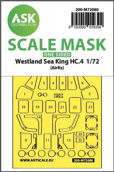 Westland Sea King HC.4 One-Sided Express Fit Mask For Airfix / 1:72-image