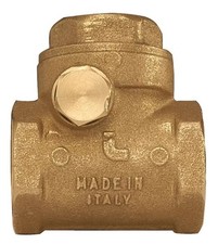 VALVOLA DI RITEGNO NON RITORNO A CLAPET IN OTTONE ITAP 130