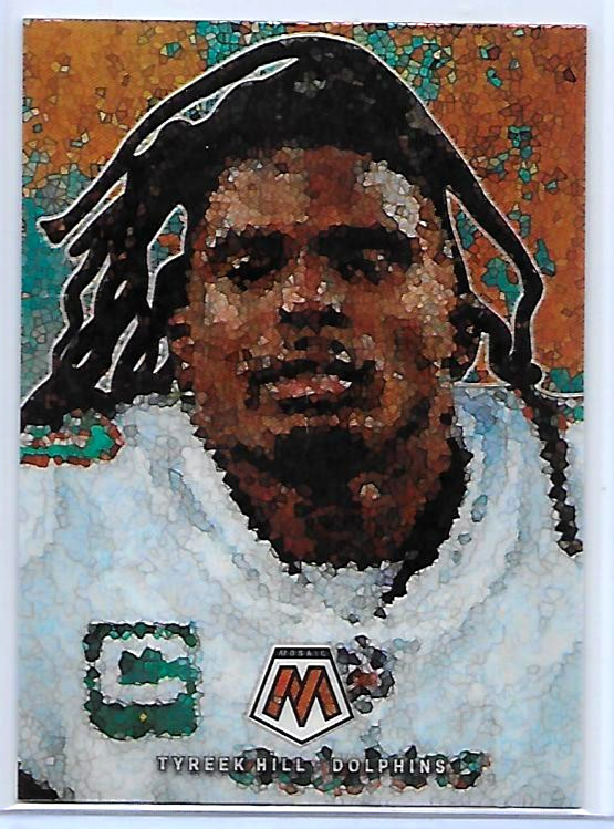 2023 PANINI MOSAIC FOOTBALL TYREEK HILL MICRO MOSAIC CASE HIT PRIZM SP REFRACTOR