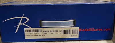Riedell Horizon Youth Figure Skates White 3JR Stainless Steel Blade
