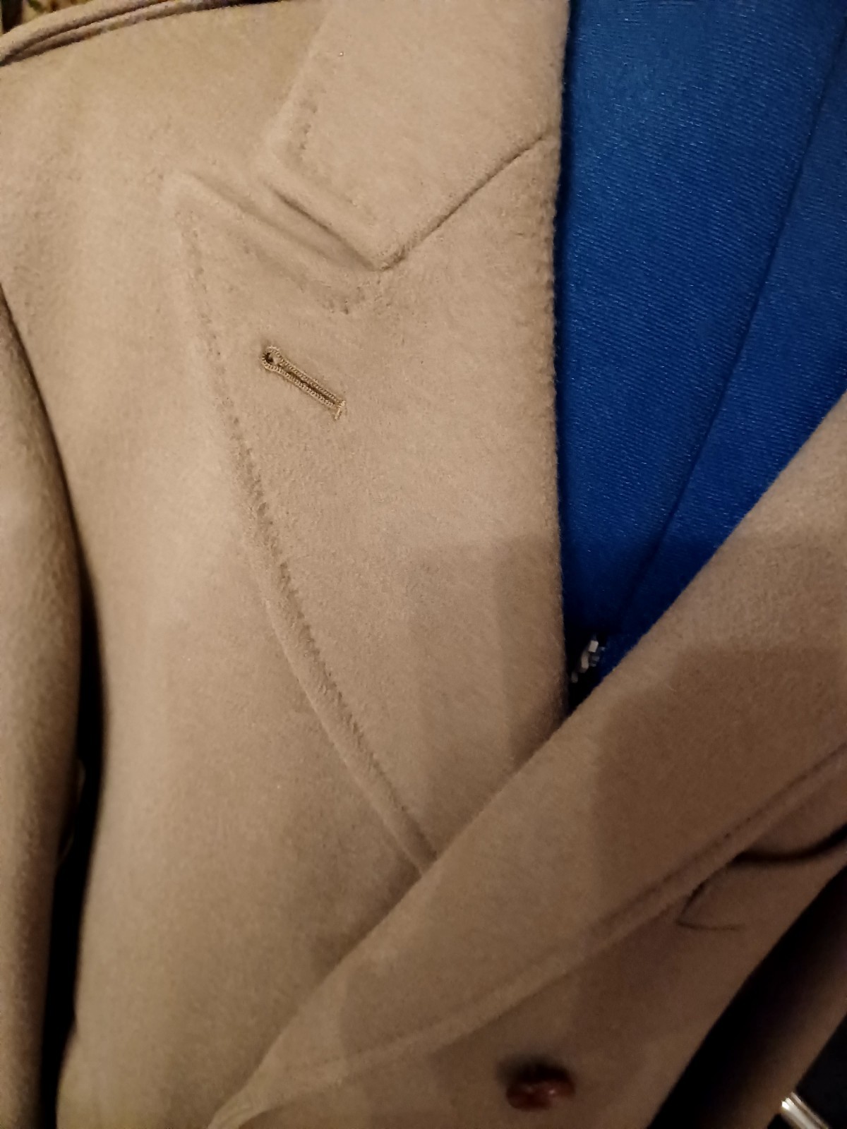Wool overcoat double breasted Daks London  Great Conditon XLarge Size image 5