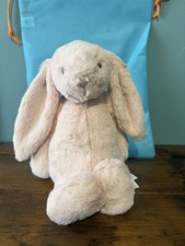 New With Tags Guaranteed Authentic Jellycat Blush Pink Bashful Bunny Med Bag