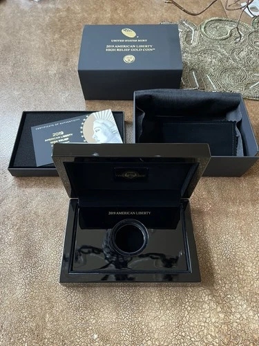 2019 American Liberty High Relief Gold Coin BOX/COA (NO COIN) - Beautiful box!