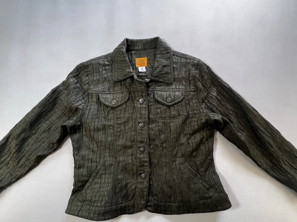 Ruby Rd Women's Jacket Long Sleeve Army Green Size 12P - Image 2 of 4