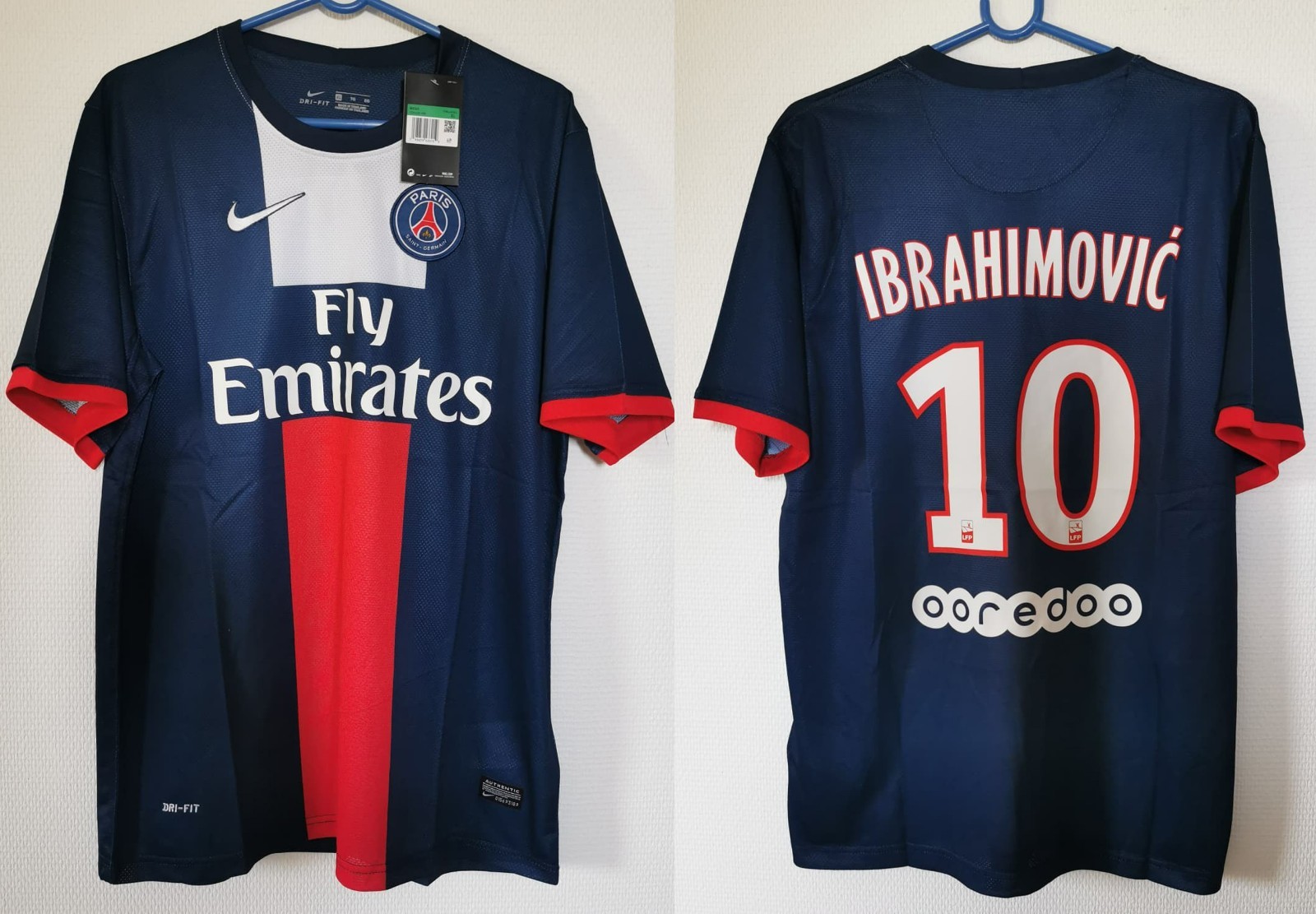 Maillot retro PSG Paris 2013/14 Ibrahimovic de collection en polyester