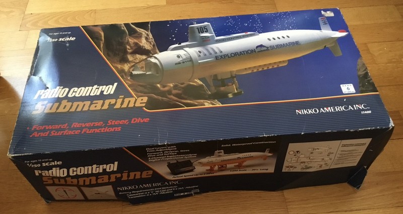 1983 Super Submarine Exploration RB-11400 Nickel America Radio Control Japan