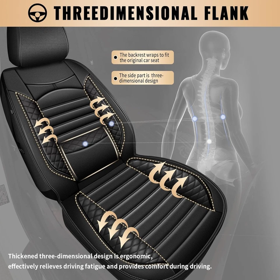 Fit for BMW X1 2013-2022 Car Seat Covers Faux Leather 5-Seats Cushion Foto 4 de 4