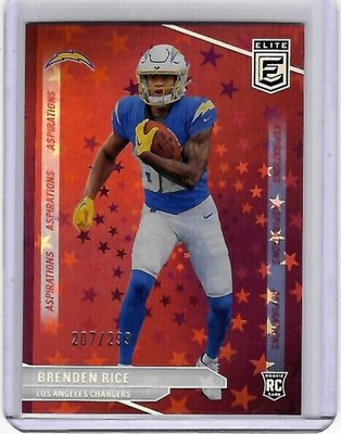 Los Angeles Chargers BRENDEN RICE 2024 Elite ASPIARATIONS STARS Football Card