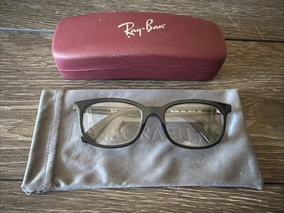 Ray-Ban Eyeglasses Frames Only Kids RB1584 3542 Black Square Horn Rim 48-16-125