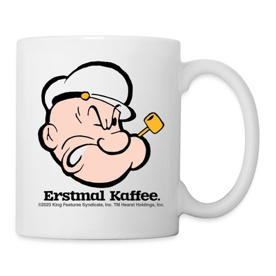 Popeye Erstmal Kaffee Tasse, One size, Weiß