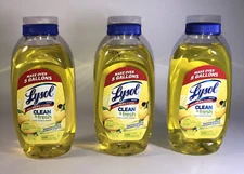 (3) Lysol Cleaner & Fresh Multi-Surface Lemon 10.75 oz Concentrate-NEW-SHIP 24HR