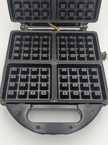 Krups Type 654 4-Slice Nonstick Belgian Waffle Maker Stainless Chrome - Picture 8 of 12
