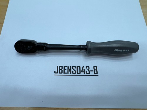 Snap-on GTHLFD72HV 1/4" Hi-Viz Hard Grip Long Flex Ratchet – Black Chrome, Rare