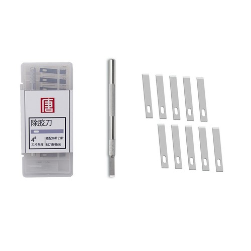 10-Blade 4# Aluminum Alloy Phone Back Cover Glass Remover Mobile Repair Tool i