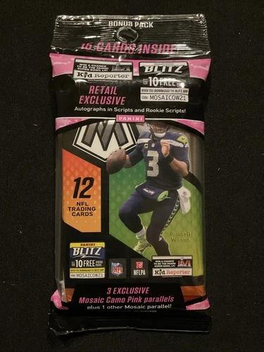 2021 Panini Mosaic NFL Football Cello Pack 15 Cards Brand New Factory Sealed